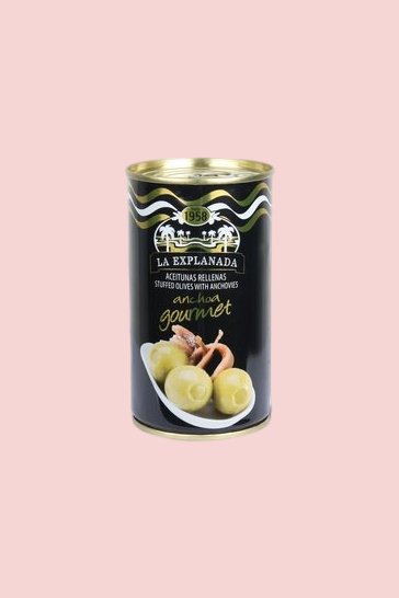 Olive verdi farcite di acciughe La Explanada 350 gr