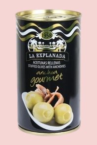 Olive verdi farcite di acciughe La Explanada 350 gr