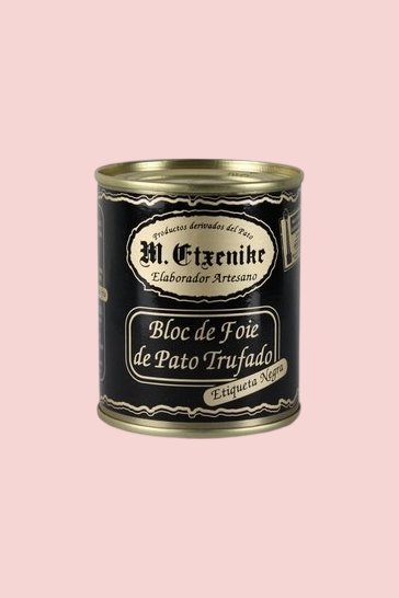 Blocco di foie gras d'anatra al tartufo Etiqueta Negra M. Etxenike 130 gr
