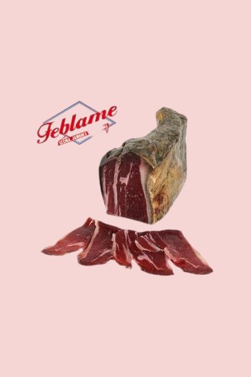 Cecina di León Feblame (carne di bovino affumicata e stagionata)