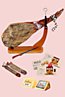 Confezione regalo di Natale con prosciutto spagnolo jamon serrano Javalambre
