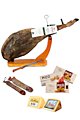 Confezione regalo di Natale con prosciutto spagnolo jamon iberico Veleta