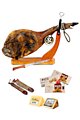 Confezione regalo di Natale con spalla di jamon iberico Almanzor