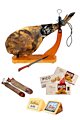 Confezione regalo di Natale con spalla di jamon iberico Cerredo