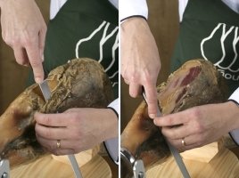 Pulire un prosciutto