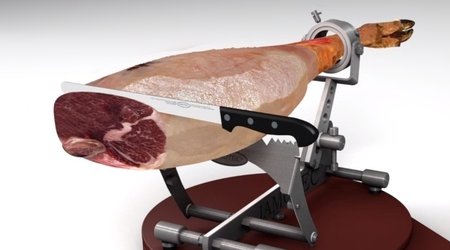 Esempio di taglio trasversale di un prosciutto