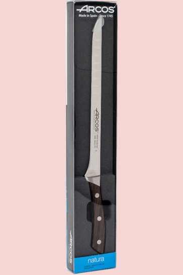Supporto per prosciutto tipo Gondola CUPERINOX Prosciutto professionale base di taglio da utilizzare con coltello da prosciutto Jamon iberico 