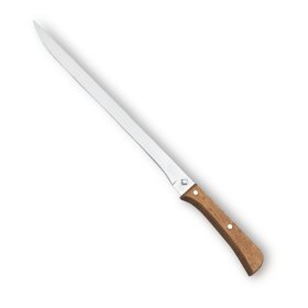 PECELLIN Supporto prosciutto coltello da taglio per tagliare gambe e paletta di prosciutto serrano e iberico 