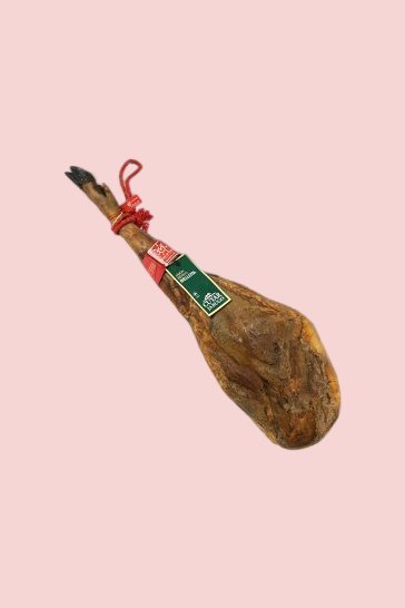Prosciutto spagnolo jamon iberico di bellota Cuyar DO Huelva Summum, pata negra