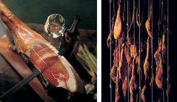 Jamon serrano e cantina di prosciutti serrano