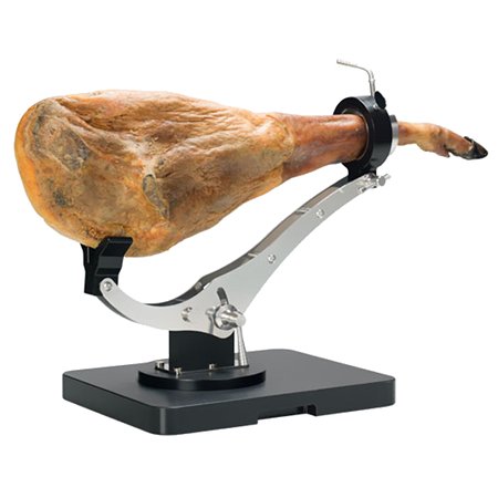 Jamonero Buarfe Elite Plus in posizione standard con prosciutto pata negra