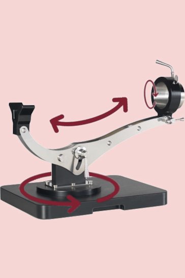 Porta prosciutto regolabile in polietilene Buarfe Elite Plus Inox