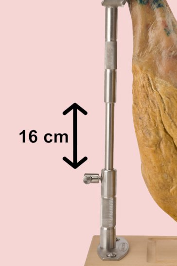 Porta prosciutto per taglio verticale, girevole e regolabile Jamotec J5R