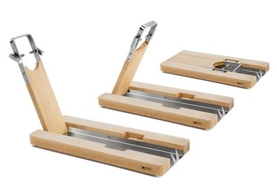 Porta prosciutto Lojamonero S, aperto e piegato