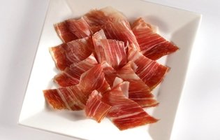 Fette con venature di prosciutto duroc