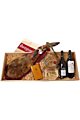 Confezione regalo di Natale con spalla di jamon iberico Larra (ref. 08P02)