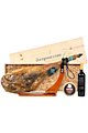 Confezione regalo di Natale con prosciutto spagnolo jamon iberico Valladolid (ref. 11J03)
