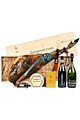 Confezione regalo di Natale con prosciutto spagnolo jamon iberico Anoia (ref. 11J04)
