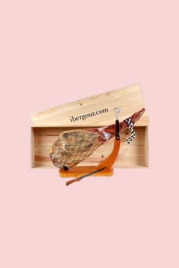 Confezione regalo di Natale con prosciutto spagnolo jamon Serrano (ref. 15J01)