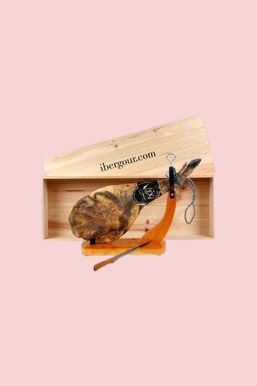 Confezione regalo di Natale con spalla di jamon iberico Serón (ref. 15P01)