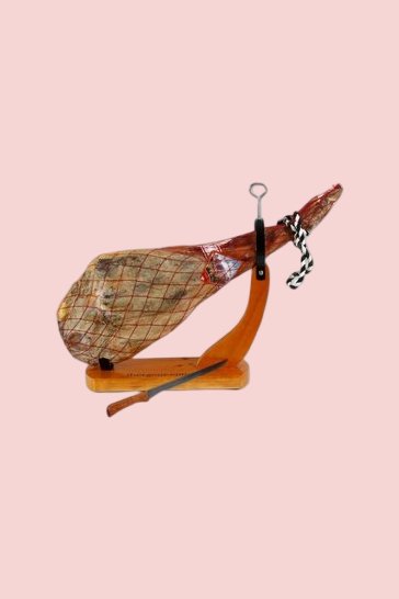 Confezione regalo di Natale con prosciutto spagnolo jamon serrano Vega