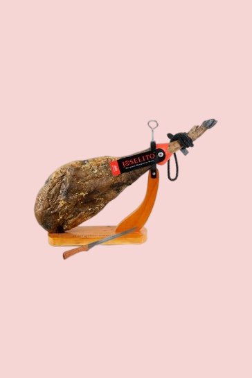 Confezione regalo di Natale con prosciutto spagnolo jamon Sublime