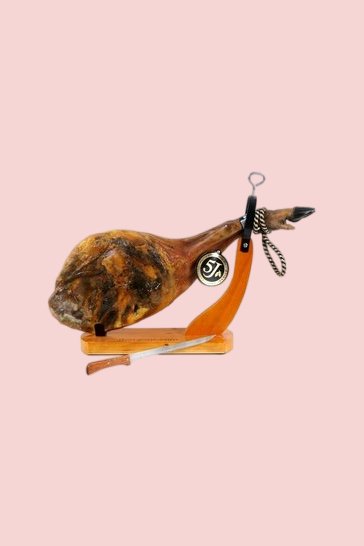 Confezione regalo di Natale con spalla di jamon iberico Bartolomé