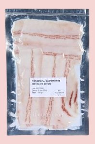 Pancetta iberica di bellota Pata Negra - a fette