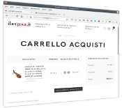 Pantalla del carrello in IberGour