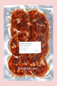 Chorizo Joselito iberico di bellota a fette