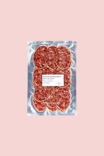 Salame Iberico di Bellota d'Estremadura a fette