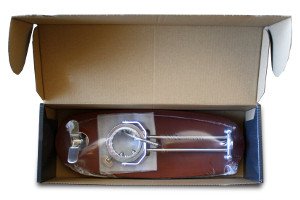 Il porta prosciutto, piegato nella sua scatola