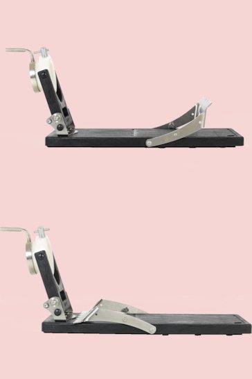 Porta prosciutto girevole e pieghevole Jamotec JP Luxe (in acciaio e plastica)